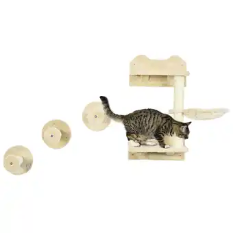 Netto Marken-Discount PawHut Kletterwand Spanplatte, Plüsch, Sisal Angebot