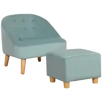 Netto Marken-Discount HOMCOM Kindersofa-Set Eukalyptusholz, Schaumstoff, Holländischer Samt, Kunststoff Angebot