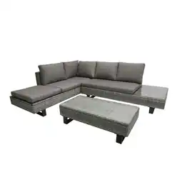 Netto Marken-Discount Luxus Lounge Eckgruppe 3-tlg. Garten Sitzgruppe Rattan Optik Gartenmöbel Sofa Angebot