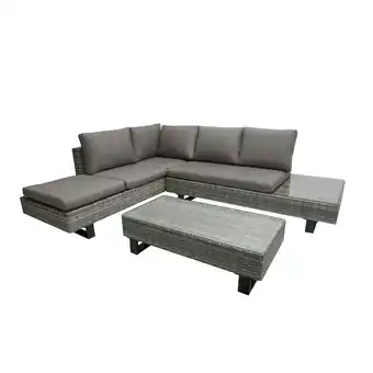 Netto Marken-Discount Luxus Lounge Eckgruppe 3-tlg. Garten Sitzgruppe Rattan Optik Gartenmöbel Sofa Angebot