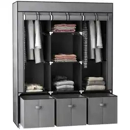 Netto Marken-Discount HOMCOM Stoffschrank Stahl, Vliesstoff Angebot