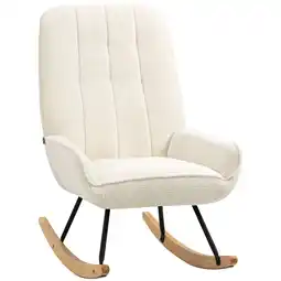 Netto Marken-Discount HOMCOM Schaukelstuhl Kautschukholz, Stahl Angebot