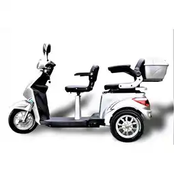 Netto Marken-Discount ECO ENGEL 503, Zweisitzer Elektroroller / Seniorenmobil, 25 km/h mit 20 Ah Li-io Akku, Silber Angebot