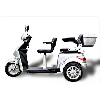 Netto Marken-Discount ECO ENGEL 503, Zweisitzer Elektroroller / Seniorenmobil, 25 km/h mit 20 Ah Li-io Akku, Silber Angebot