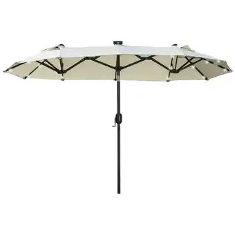 Netto Marken-Discount Outsunny Doppelseitiger Regenschirm Polyester, Stahl Angebot