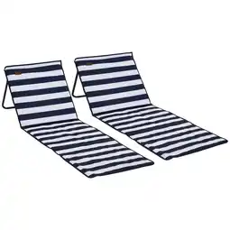 Netto Marken-Discount Outsunny Sonnenliegen Stahl, Oxford, Polyester Angebot