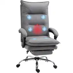 Netto Marken-Discount Vinsetto Massage-Bürostuhl Polyester, Schaumstoff, MDF, Stahl Angebot