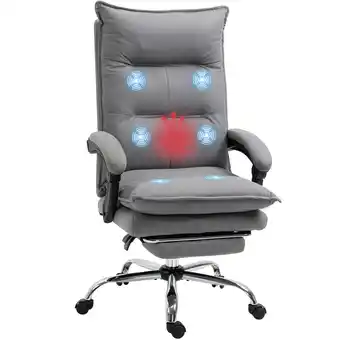 Netto Marken-Discount Vinsetto Massage-Bürostuhl Polyester, Schaumstoff, MDF, Stahl Angebot