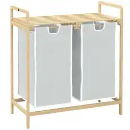 Netto Marken-Discount HOMCOM Wäschekorb Bambus, Vlies Angebot