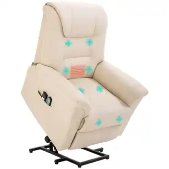 Netto Marken-Discount HOMCOM Sessel mit Aufstehhilfe Kunstleder, Stahl, Schaumstoff Angebot