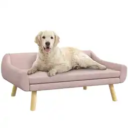 Netto Marken-Discount PawHut Hundesofa Kiefernholz, Samt(100% Polyester) Angebot