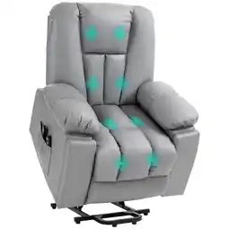 Netto Marken-Discount HOMCOM Fernsehsessel mit Aufstehhilfe Mikrofasertuch, Metall Angebot