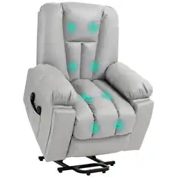 Netto Marken-Discount HOMCOM Fernsehsessel mit Aufstehhilfe Polyester, Metall Angebot