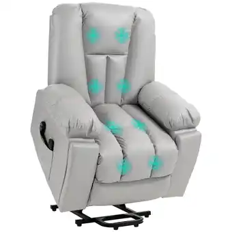 Netto Marken-Discount HOMCOM Fernsehsessel mit Aufstehhilfe Polyester, Metall Angebot