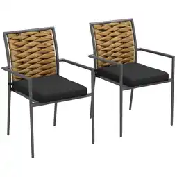 Netto Marken-Discount Outsunny Gartenstühle Stahl, Polyester Angebot