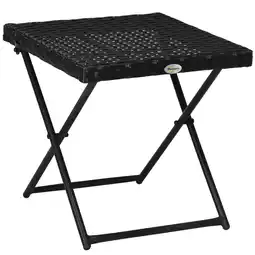 Netto Marken-Discount Outsunny Balkontisch Stahl, PE-Rattan Angebot