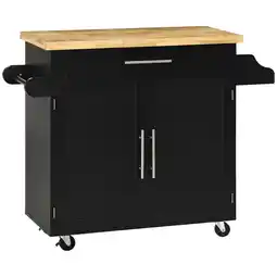 Netto Marken-Discount HOMCOM Küchenwagen Gummiholz, MDF Angebot