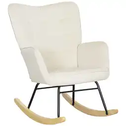 Netto Marken-Discount HOMCOM Schaukelstuhl Samt (100% Polyester), Buchenholz, Stahl, Schaumstoff Angebot