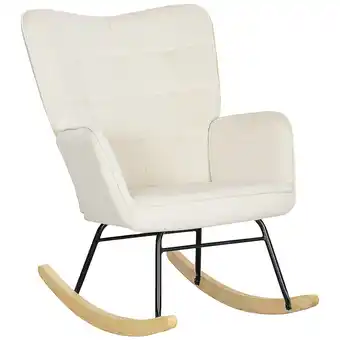 Netto Marken-Discount HOMCOM Schaukelstuhl Samt (100% Polyester), Buchenholz, Stahl, Schaumstoff Angebot