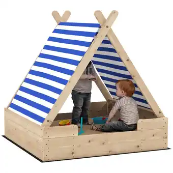 Netto Marken-Discount AIYAPLAY Sandkasten Tannenholz, Polyester Angebot