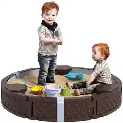 Netto Marken-Discount AIYAPLAY Sandkasten Kunststoff, Polyester Angebot