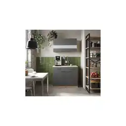 Netto Marken-Discount Respekta Ergänzungset ca. B 100 cm Holz/Glastüren- versch. Ausführungen- grau Angebot