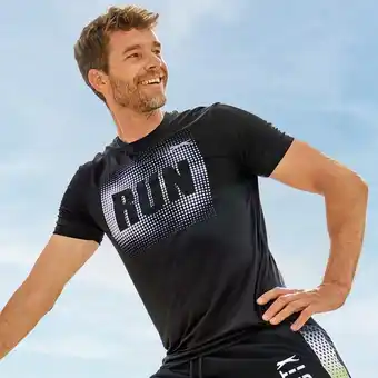 NKD Slazenger Herren-Funktions-T-Shirt mit Frontaufdruck Angebot