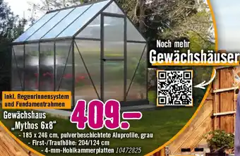 Hornbach Gewächshaus ,,Mythos 6x8" Angebot