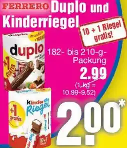 Edeka FERRERO Duplo und Kinderriegel Angebot