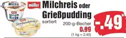 Edeka müller Milchreis oder Grießpudding Angebot