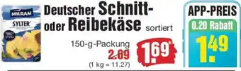 Edeka Milram Deutscher Schnitt- oder Reibekäse Angebot