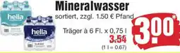 Edeka hella Mineralwasser Angebot