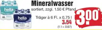 Edeka hella Mineralwasser Angebot