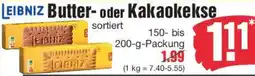 Edeka LEIBNIZ Butter- oder Kakaokekse Angebot