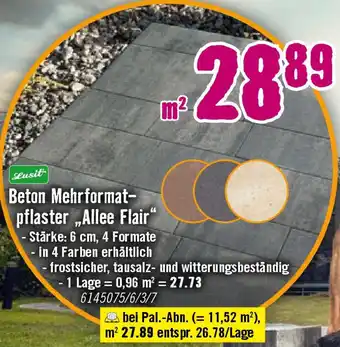 Hornbach Lusit Beton Mehrformatpflaster Allee Flair Angebot
