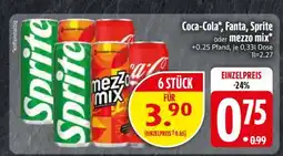 Edeka Coca-Cola, Fanta, Sprite oder Mezzo Mix Angebot