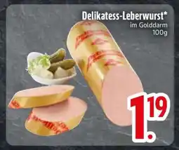 Edeka Delikatess- Leberwurst Angebot