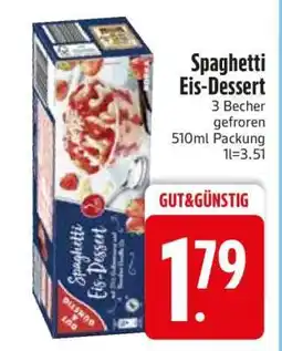 Edeka Spaghetti Eis-Dessert Angebot