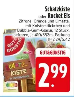 Edeka Schatzkiste oder Rocket Eis Angebot