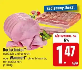 Edeka Kochschinken oder Wammerl Angebot