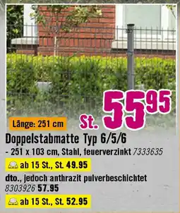 Hornbach Doppelstabmatte Typ 6/5/6 Angebot