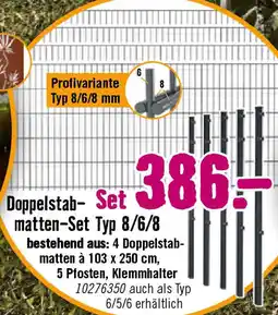 Hornbach Doppelstabmatten-Set Typ 8/6/8 Angebot