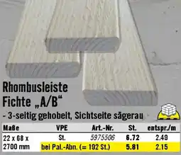 Hornbach Rhombusleiste Fichte „A/B" Angebot