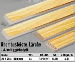 Hornbach Rhombusleiste Lärche Angebot