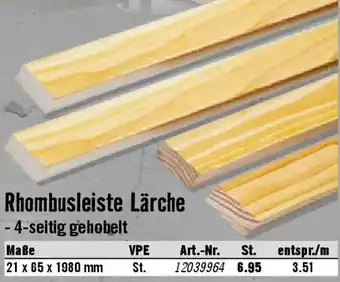 Hornbach Rhombusleiste Lärche Angebot