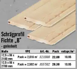 Hornbach Schrägprofil Fichte „B“ Angebot
