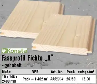 Hornbach Konsta Faseprofil Fichte „A“ Angebot