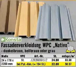 Hornbach Konsta Fassadenverkleidung WPC „Nativo" Angebot