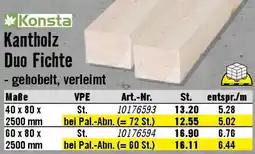 Hornbach Konsta Kantholz Duo Fichte Angebot