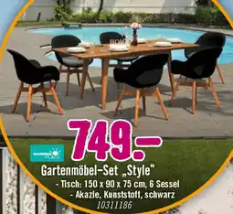 Hornbach GARDEN PLACE Gartenmöbel-Set „Style" Angebot